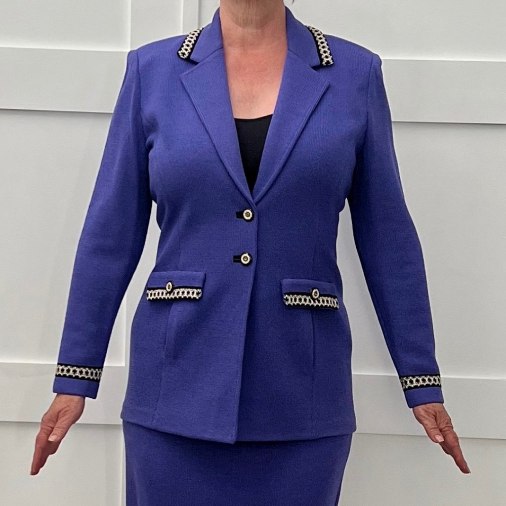 St. John Collection – Purple Suit – 2 piece